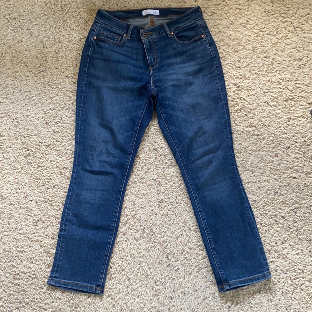 LOFT Curvy Skinny crop jeans 27/4